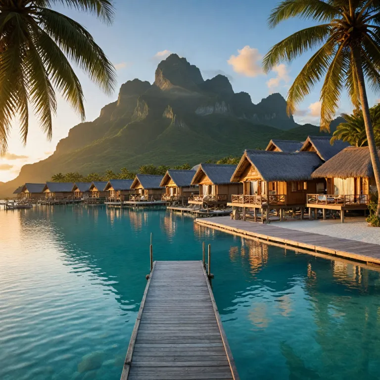 Bora Bora in the south pacific islands for refined luxury stays