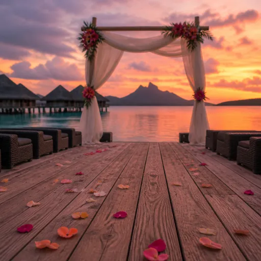 Planning a Bora Bora wedding ceremony in overwater luxury