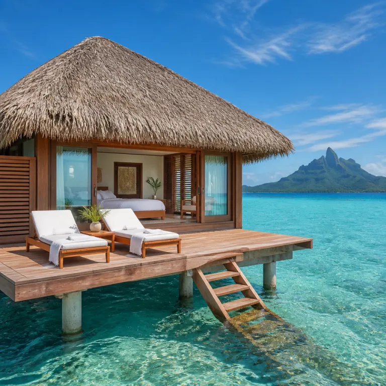 Overwater bungalow Bora Bora stays for a refined lagoon escape